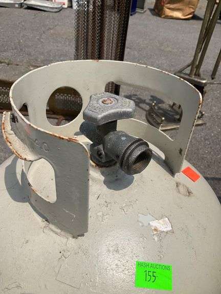 Two Metal Propane Tanks