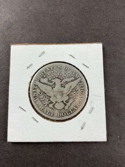 1912 S barber half dollar