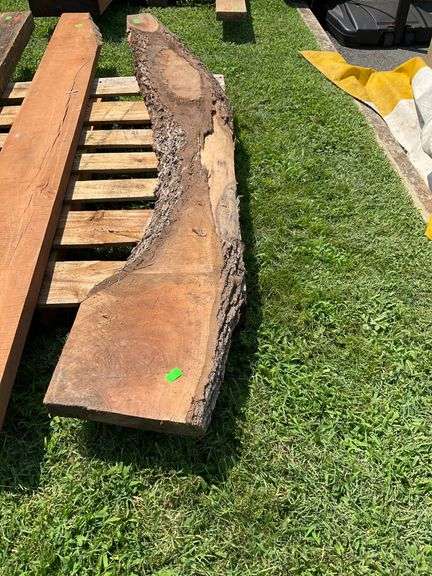Natural Edge Lumber Slab, 80”L, Width Tapering 12” to 5”