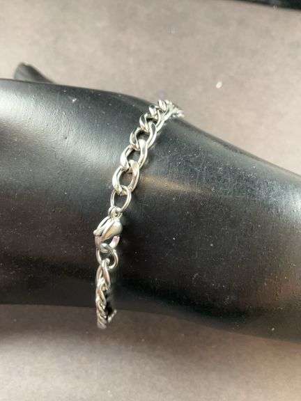 8in stainless Cuban link bracelet
