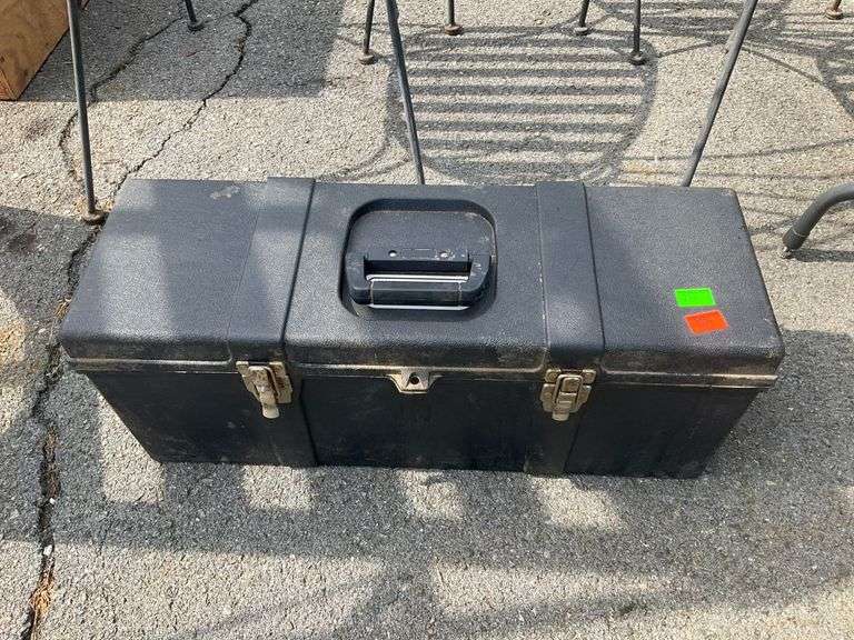 Plastic Toolbox with Metal Latches and Handle by Tuff-Box