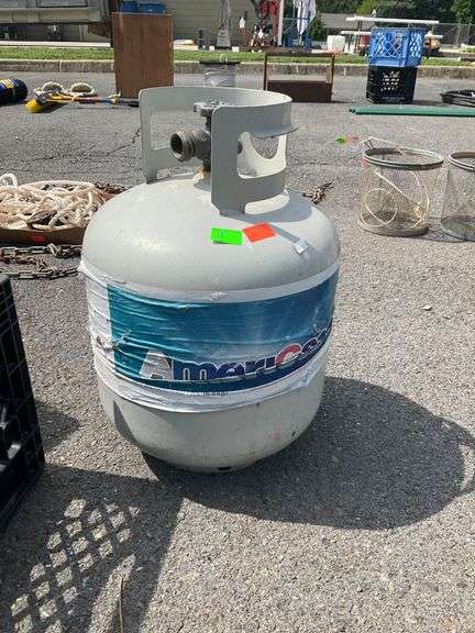 Empty Propane Tank with AmeriGas Branding