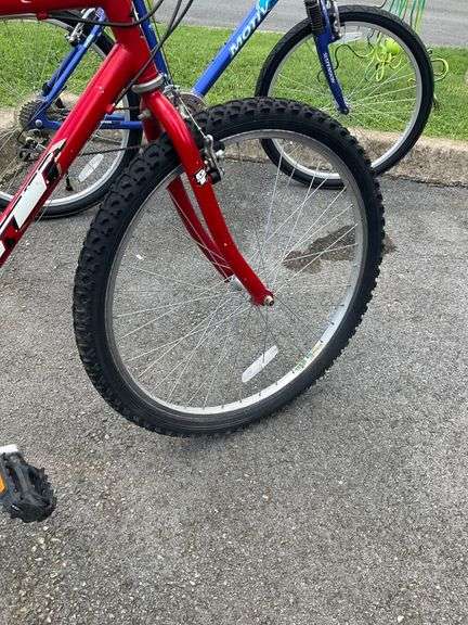 GT Palomar Red Bicycle with Rear Cargo Rack and Triple Triangle Technology