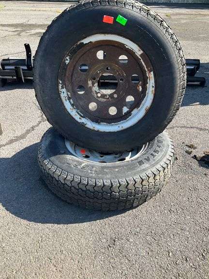 Trailer Tires, ST175/80D13, Steel Rims Included