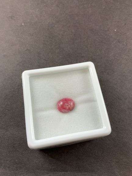 2.42ct Norwegian thulite 10x8mm oval gemstone