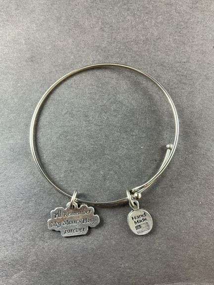 Bangle Bracelet With Two Charms (Chubby Chico Charms)