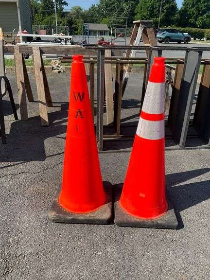 Orange Caution Cones, 36”H