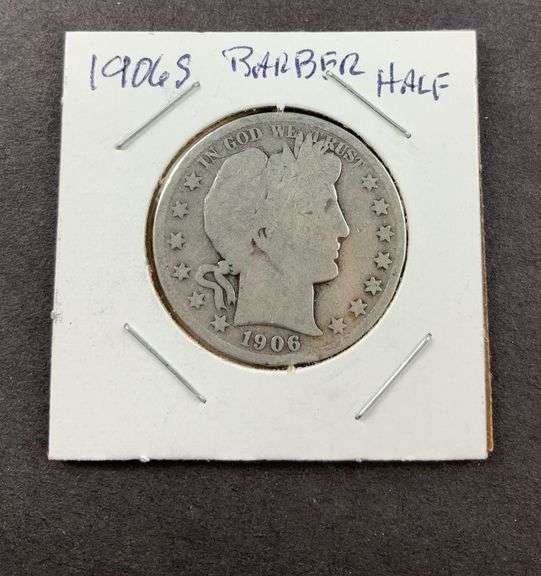 1906S barber half dollar