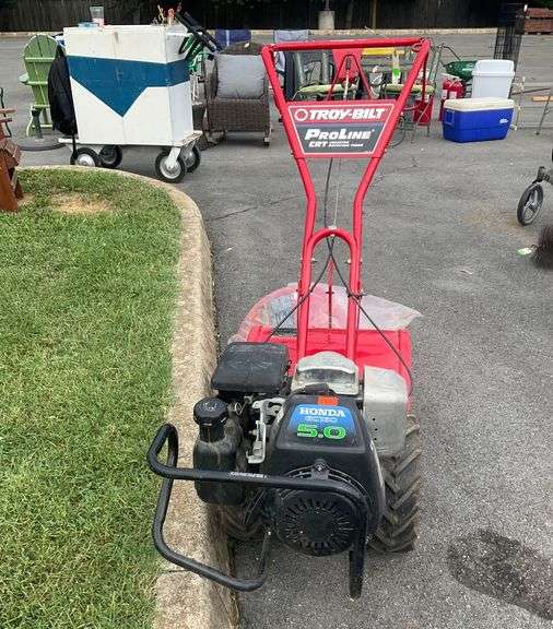 Troy-Bilt ProLine CRT Rear Tiller with Honda GC160 Engine and Extra Tiller Guard
