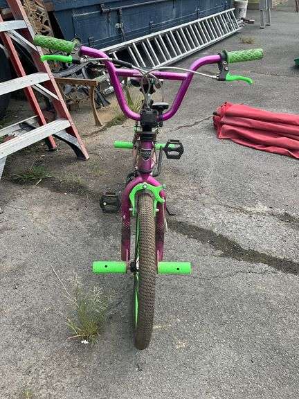 Kent 20-Inch BMX Bike with Pink and Green Design