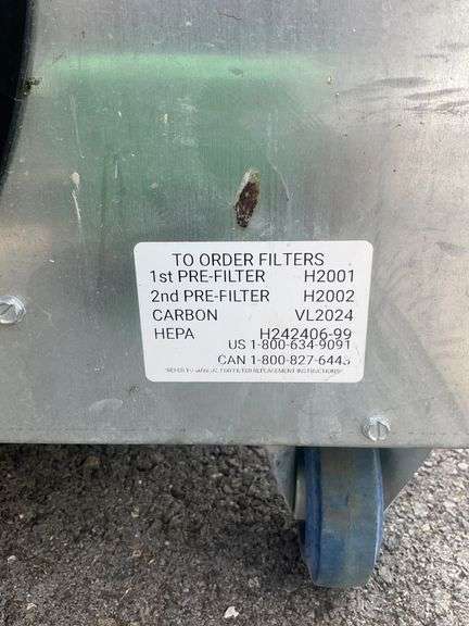 Abatement Technologies HEPA-AIRE Negative Air Machine Model H2KM