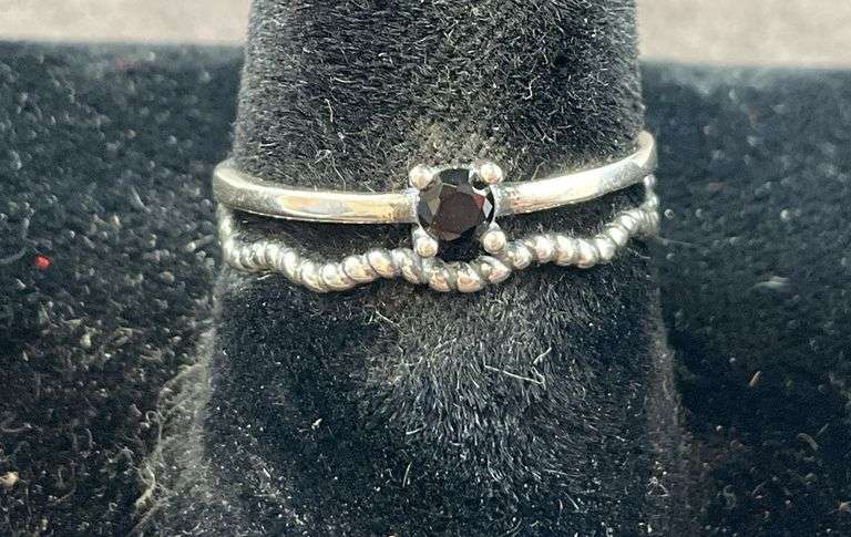 Sterling silver open end ring size 6.5