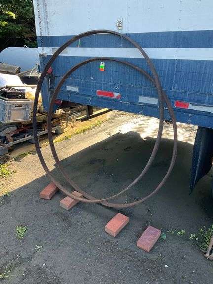 Two Iron Rings, 52-Inch and 60-Inch Diameter