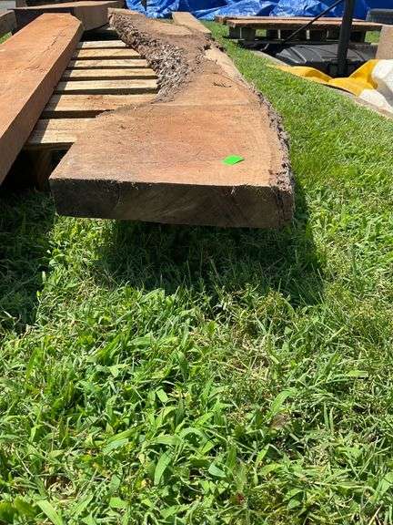 Natural Edge Lumber Slab, 80”L, Width Tapering 12” to 5”