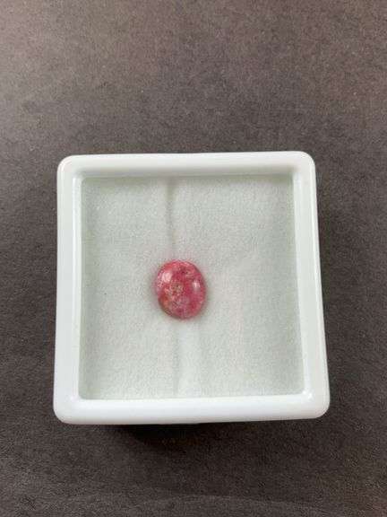 2.42ct Norwegian thulite 10x8mm oval gemstone