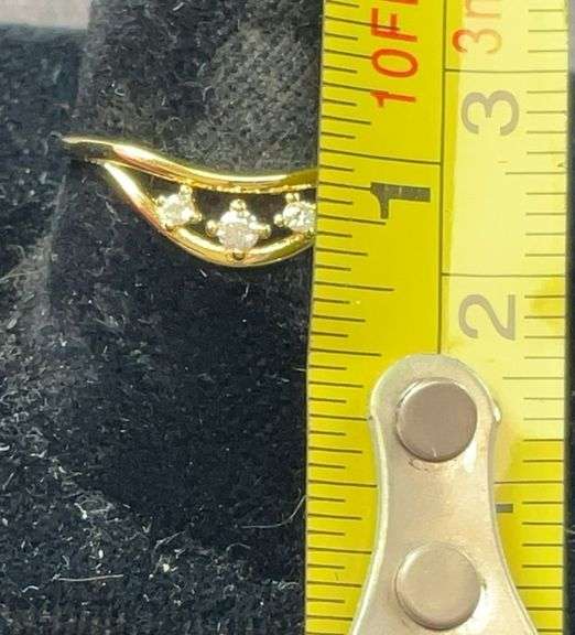 Gold over sterling silver ring size 8