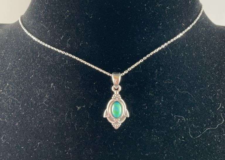 Sterling silver necklace 18in