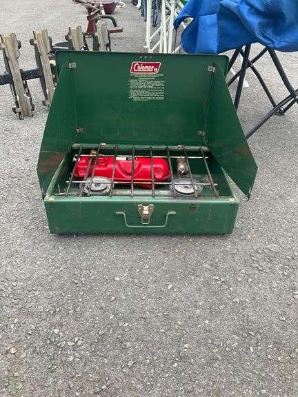 Coleman Green Two-Burner Tabletop Camp Stove