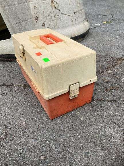 Plano Two-Tone Plastic Tackle Box with Multi-Tiered Tray System