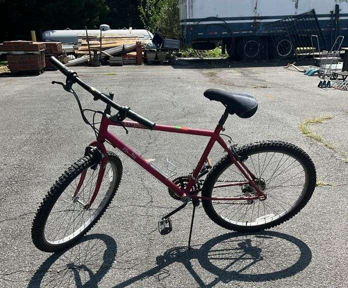 Maroon Barrington Mountain Bike with Dual Suspension