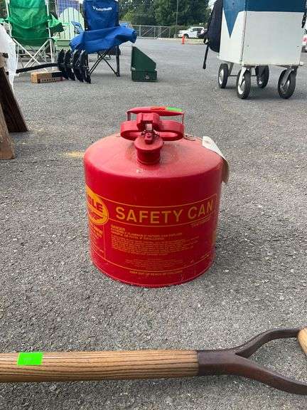 Eagle Five-Gallon Metal Safety Can with Red Finish