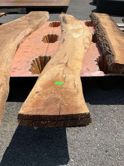 Natural Lumber Slab, 76 Inches Long with Tapered Width of 4 to 9 Inches