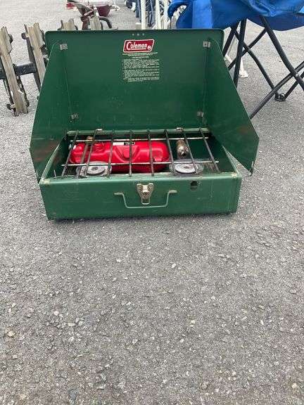 Coleman Green Two-Burner Tabletop Camp Stove