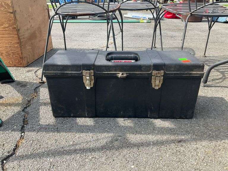 Plastic Toolbox with Metal Latches and Handle by Tuff-Box