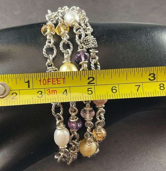 Four Strand Bracelet by Michael Dawkins 36.8 grams Sterling Silver size 6.5"