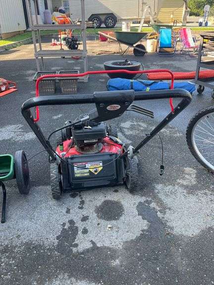 Gas-Powered Lawn Mower with 20-Inch Clearing Width