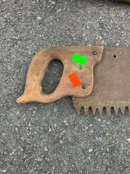 4-Foot Hand Saw with Wooden Handle and Steel Blade