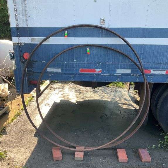 Two Iron Rings, 52-Inch and 60-Inch Diameter