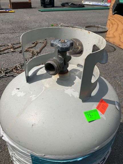 Empty Propane Tank with AmeriGas Branding
