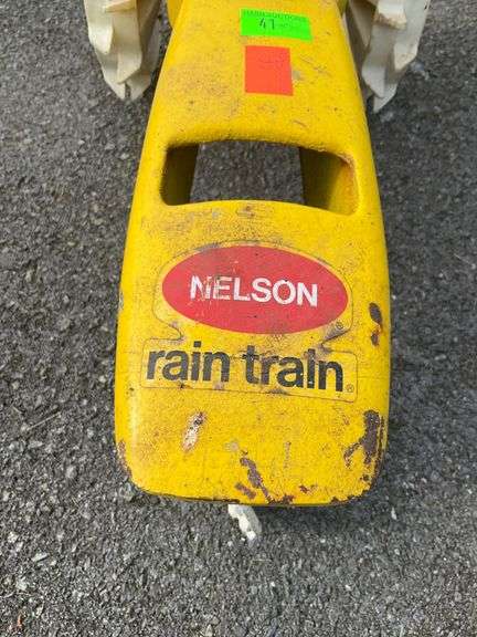 Nelson Rain Train Cast Iron Traveling Lawn Sprinkler