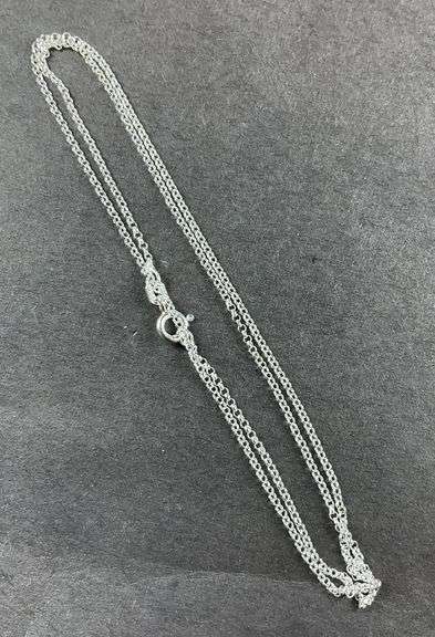 Italian sterling silver 18in rolo chain necklace 1.63g
