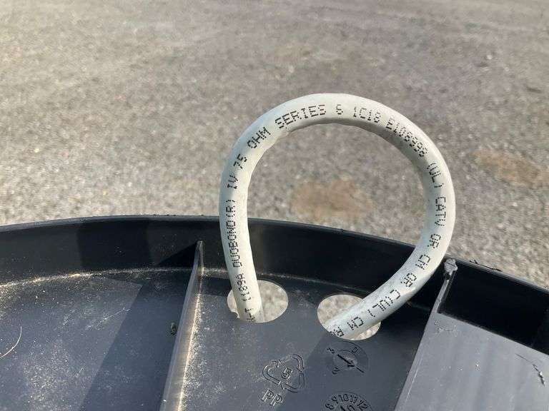 Plastic Spool of Coated Cable