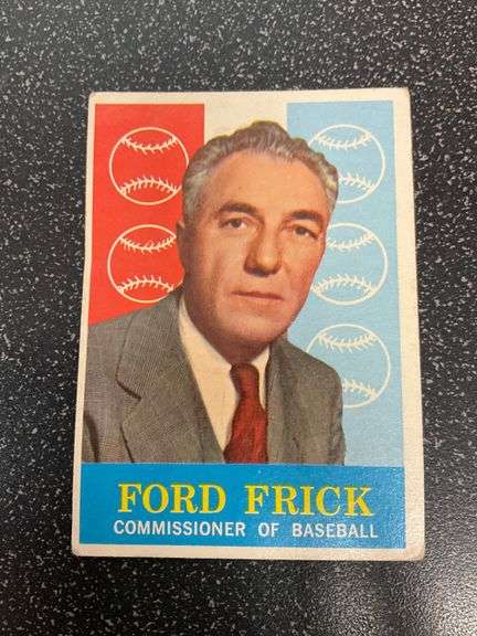 1959 Topps Ford Frick Commissioner of Baseball Trading Card #1