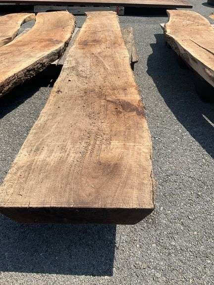 Natural Lumber Slab, 8’5” Length, 12.5”W Ends, 2” Thickness