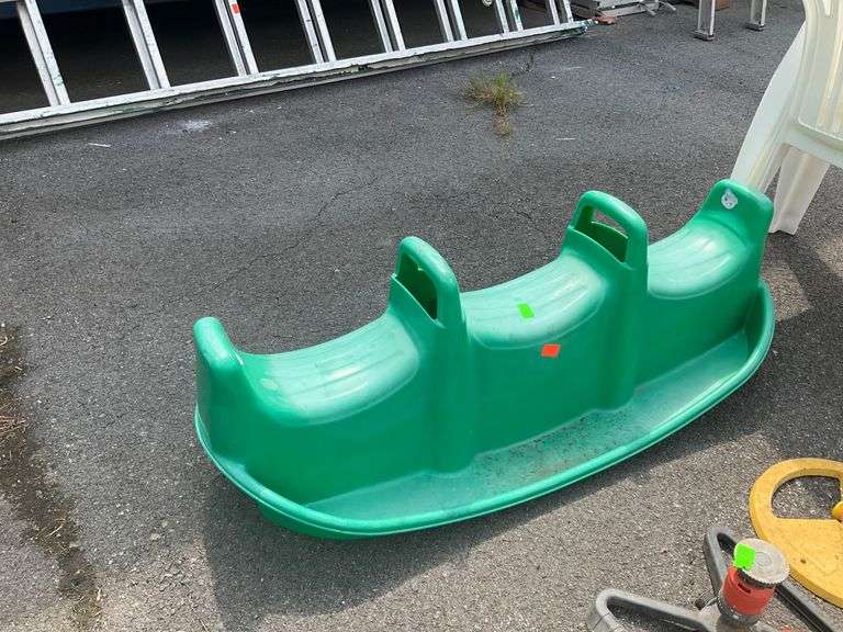 Green Plastic Rocking Seesaw for Kids