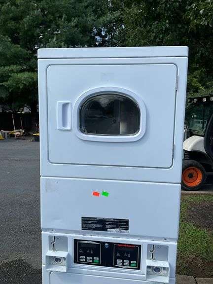 Speed Queen Stacked Commercial Double Dryer With Coin-Operated Controls