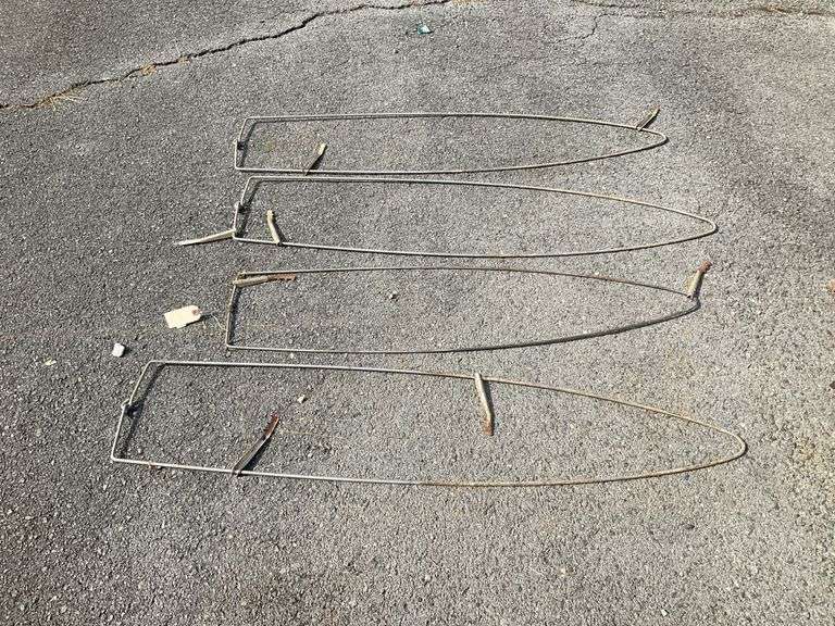 Four Curved Metal Frames