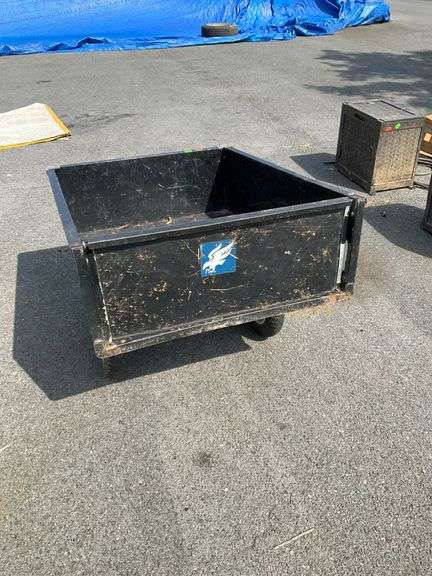 Blue Hawk 10 Cubic Foot Steel Dump Cart.