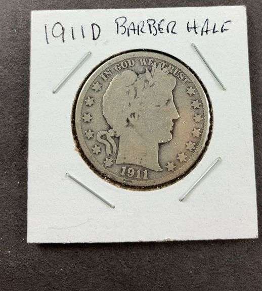 1911D barber half dollar