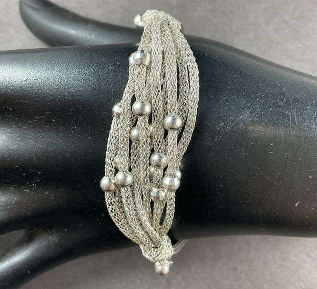 Bracelet Made By Dyadema In Italy 10.1 grams Sterling Silver size 7.5"