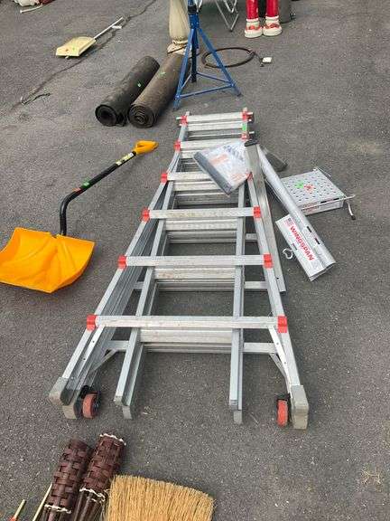 Little Giant Adjustable Multi-Position Ladder System with Accessories