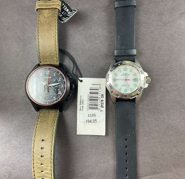 Timex Wrist Watch Expedition With White Dial And Timex Wrist Watch Intelligent, neither running