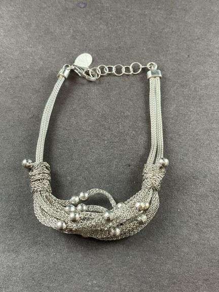 Bracelet Made By Dyadema In Italy 10.1 grams Sterling Silver size 7.5"