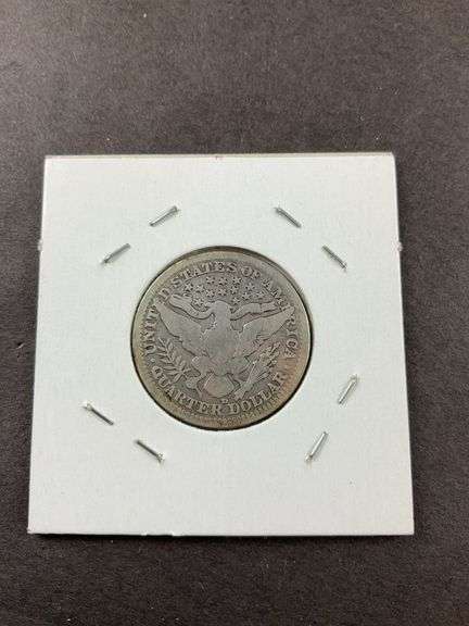 1908 D barber quarter