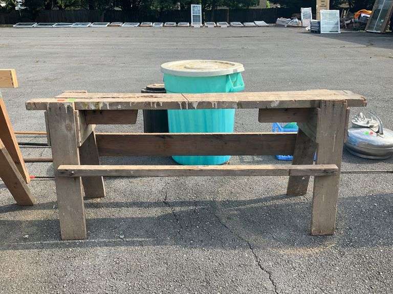 Wooden Sawhorse, 56”L x 26”H
