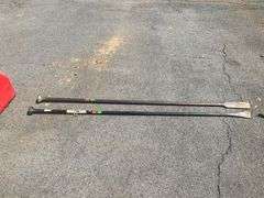 Two Metal Digging Bars With Chisel and Tamping Ends